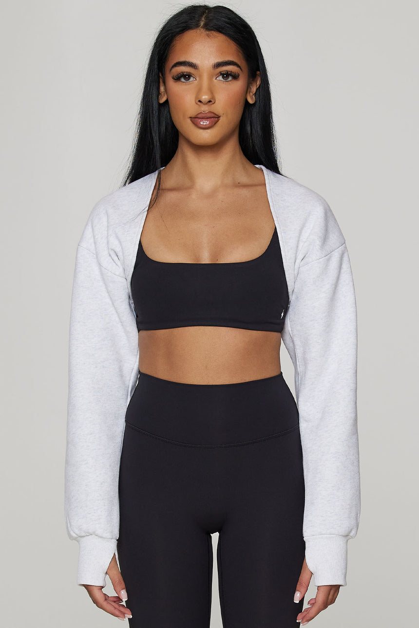CLOUD SHRUG - HEATHERED GREY